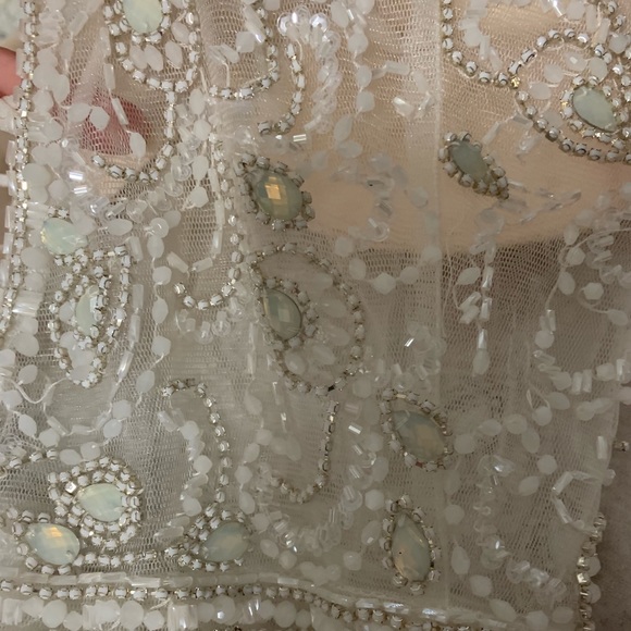 Sold!!! Nwt lulu beaded & tulle wedding dress - Picture 5 of 8